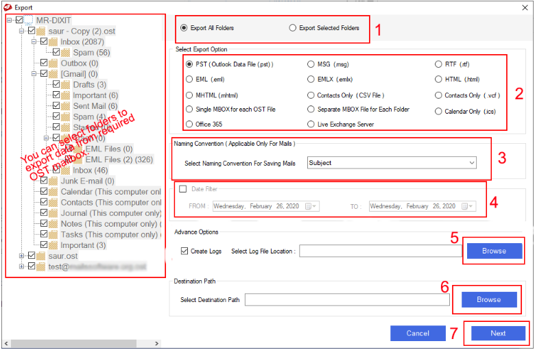 Get the export Window